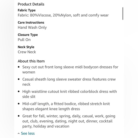 Long Sleeve Cut Out Bodycon Midi Dress - Picture 11 of 11